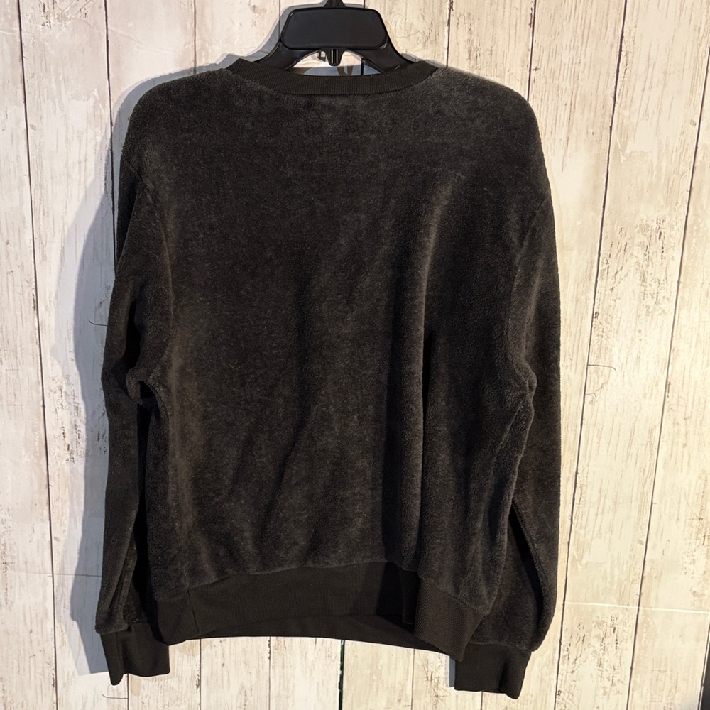 Cozy Black Sweatshirt with Stitch Character and Festive Design - Picture 3 of 3